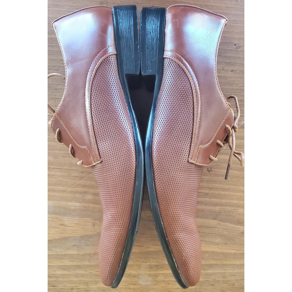 Royal Shoes Men’s Size 11 Brown Textured Pointed Toe Oxfords Dress Shoes